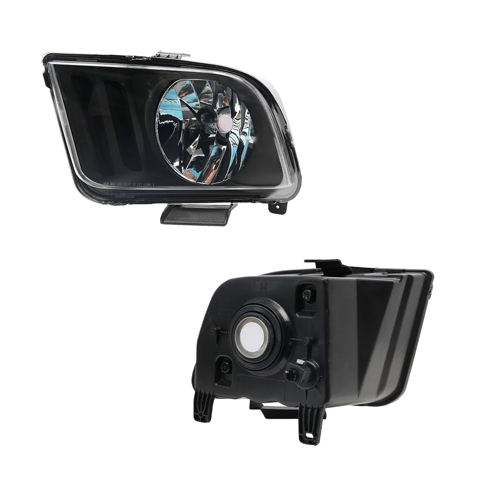 product replacement headlight head light lhd lights for ford mustang black housing head lamp headlamp 2005 2009407-4