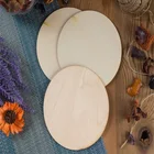 Wooden Wooden Decoration Unfinished Wood Circle - 12-Pack Round Natural Rustic Wooden Cutout For Home Decoration