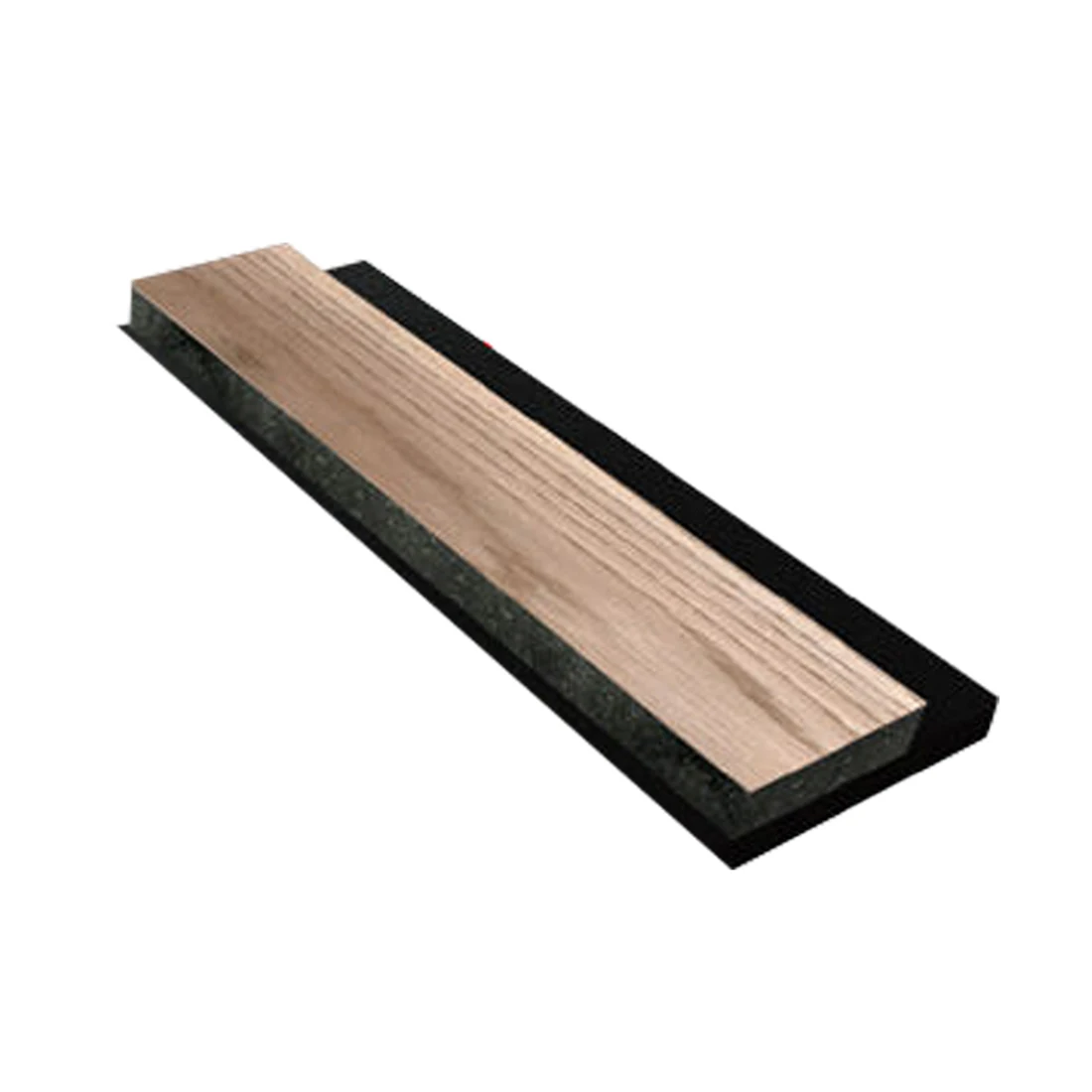 Wholesale Fire Resistance Sound Proof Wall Decorative Slat Wood Basic Black Acoustic Panels