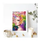Fast Delivery Wholesale Fashion And Popular Custom Flower Fairy Diy Gift Art Diamond Painting