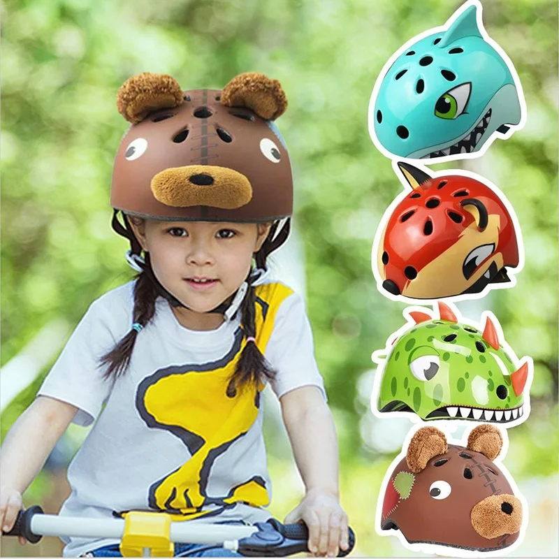 Kids Cycling Helmet Cartoon Animal Boys Girls Bike Bicycle Skateboard Helmet 