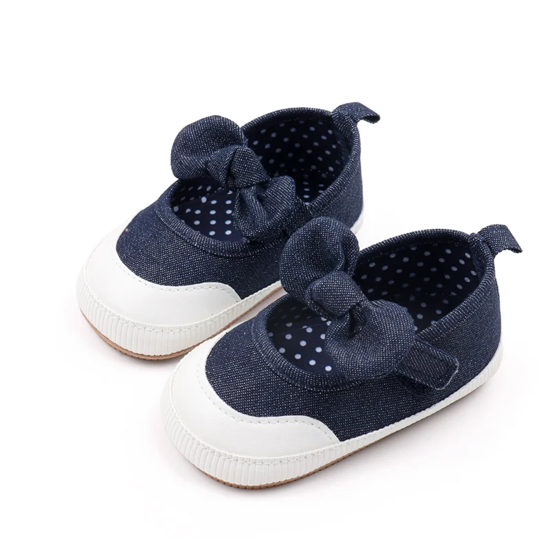 2024 New Arrival Fashionable Toddler Girls Shoes Denim Material with Soft TPR Outsole for Spring Summer Autumn supplier
