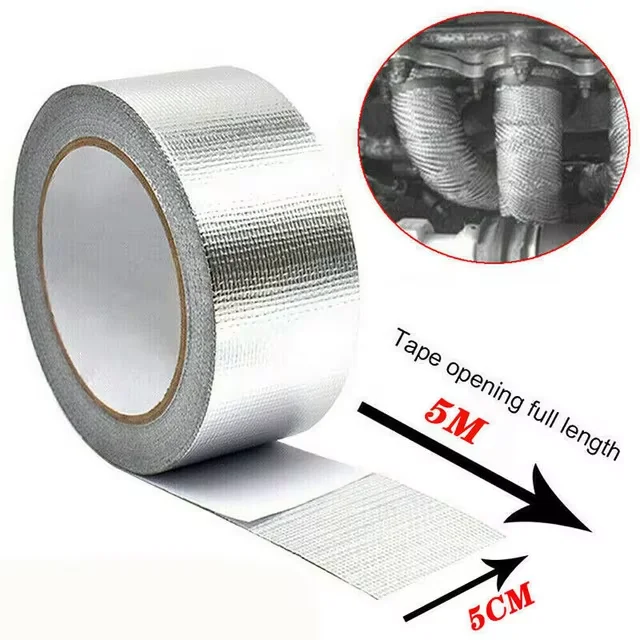 Hot Selling Heat Resistant Aluminum Foil Adhesive Tape Aging Resistance Reinforced With Mesh Reinfor Aluminum Foil Tape