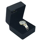 Men Watch Luxury Women Men Black Pu Leather Watch Box Custom Logo