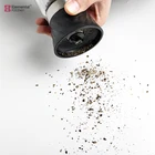 Mill Upside Down Pepper And Salt Grinder Mill With Stainless Steel Head Spice Grinder Jar