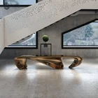 Hotel Lounge Living Room Abstract Modern Design Stainless Steel Art Table Furniture