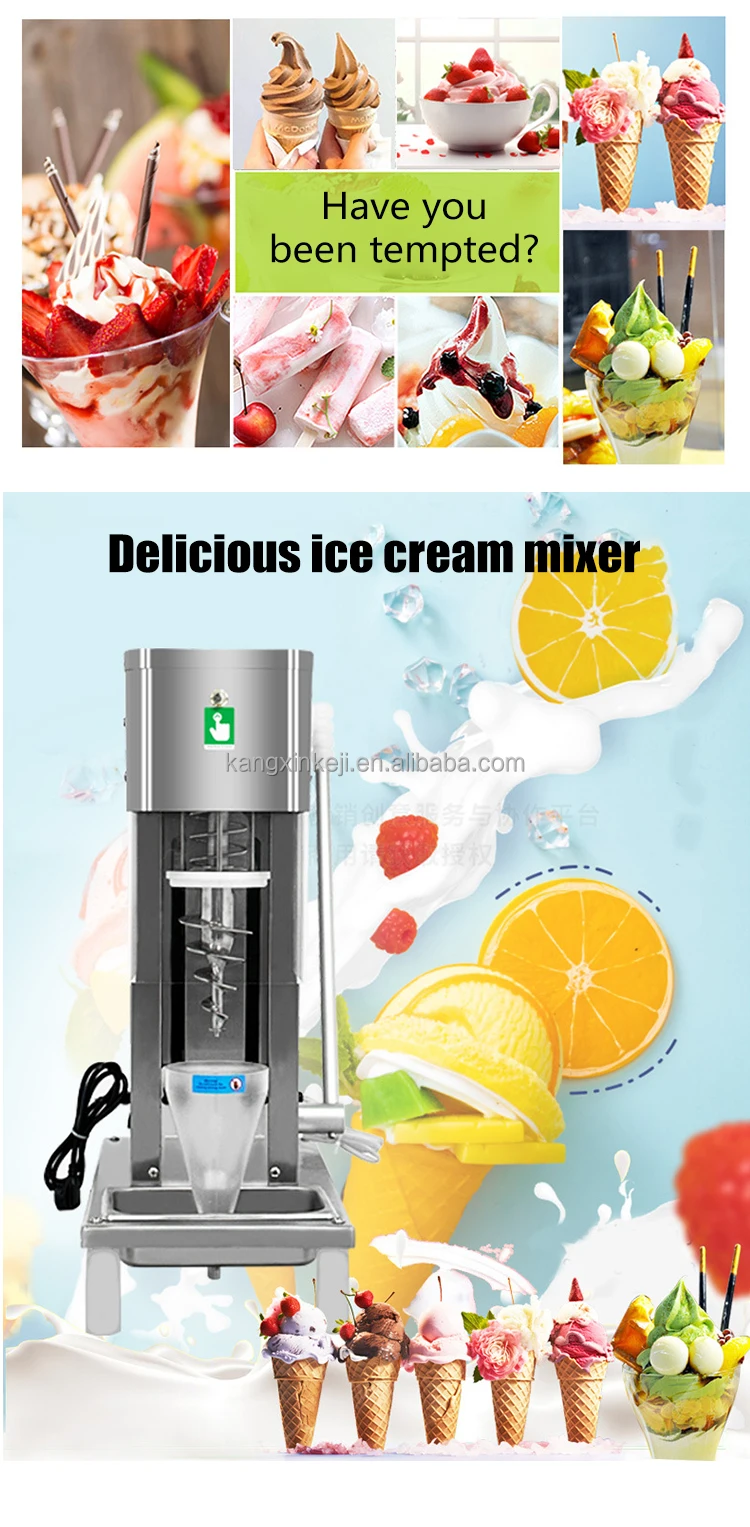 High Efficiency Swirl Blender Ice Cream Mixing Machine Buy Mcflurry