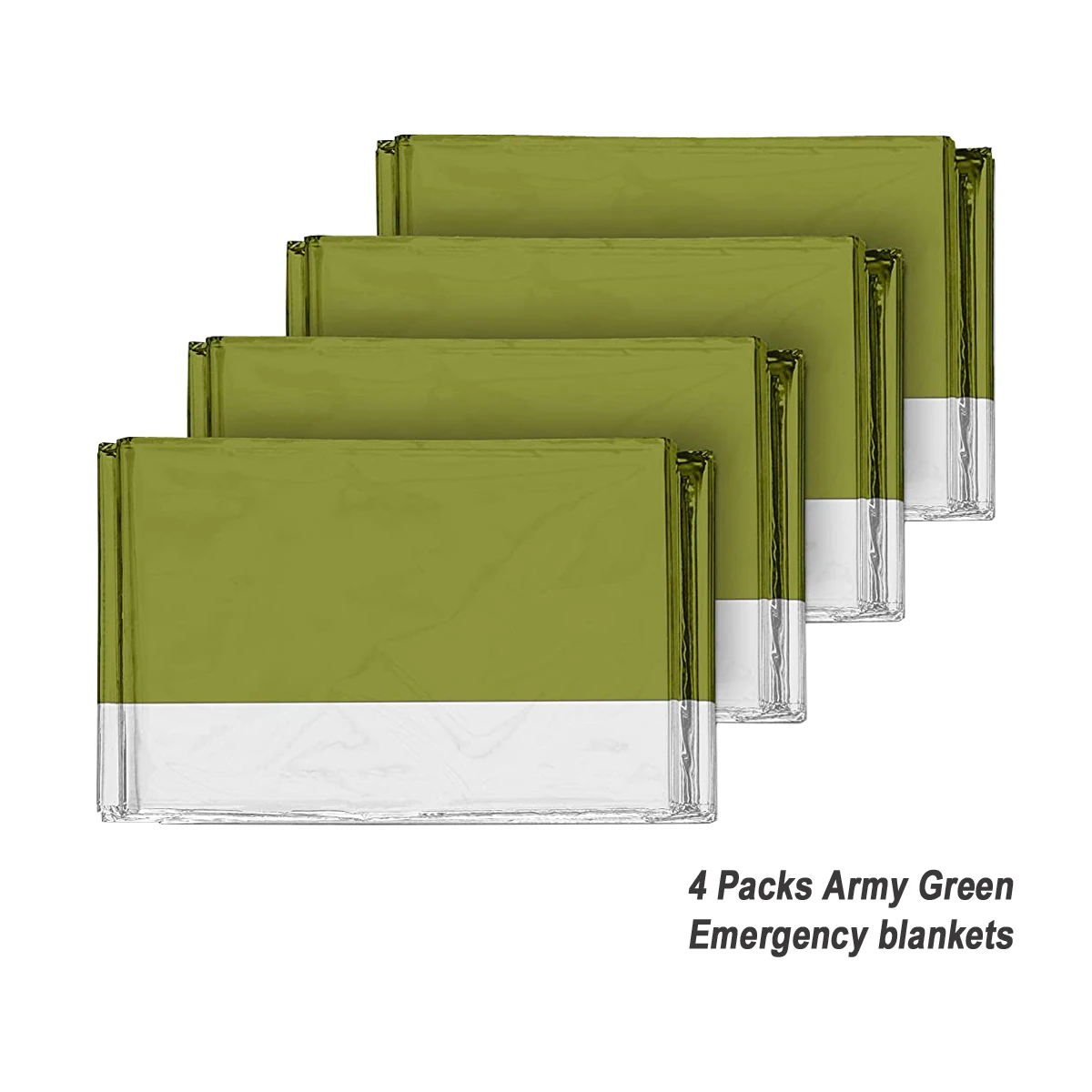 12um thickness mylar army green thermal survival emergency