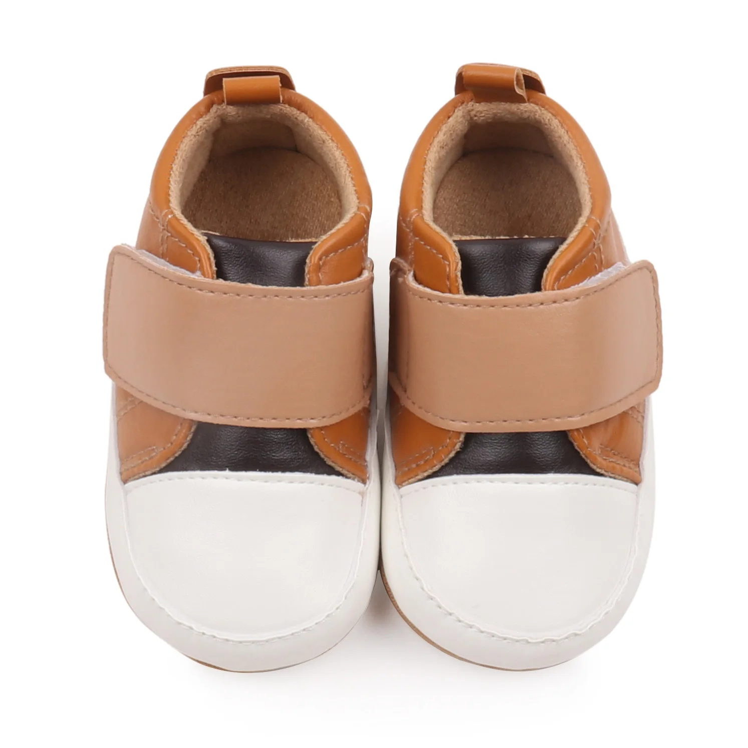 High Quality Breathable Anti-Slip TPR Outsole Hook&Loop Baby Toddler Walking Shoes for Boys New Arrival for Autumn manufacture