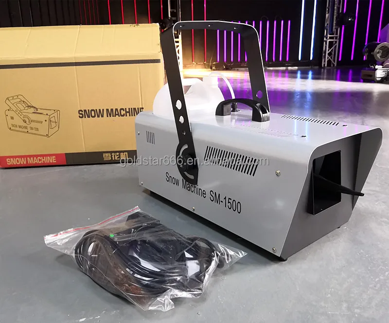 TOP HOT Hot Sale 1500W Snowflake Machine Commercial Wedding Small Snow Machine Laser Light Stage Snow Making Artificial Factory