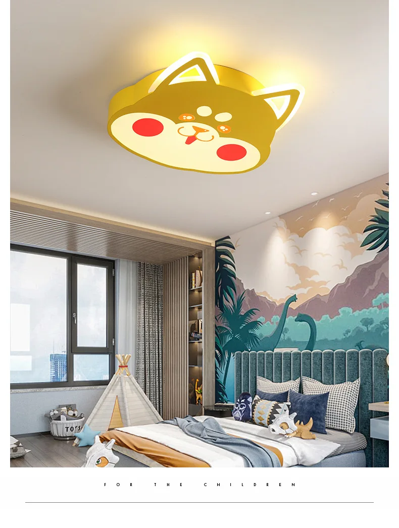 Creative Modern Cartoon Boy Girls Children Bedroom Study Room Kindergarten Led Ceiling Lamp 36 watt