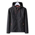 2021 Latest Polyester Fabric Full Zip Up Custom Men Jacket Softshell With Side Pockets