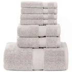 Towels Towel Hotel Towels Bath Set Luxury Hotel 100% Cotton 10 Piece Bath Towel Set