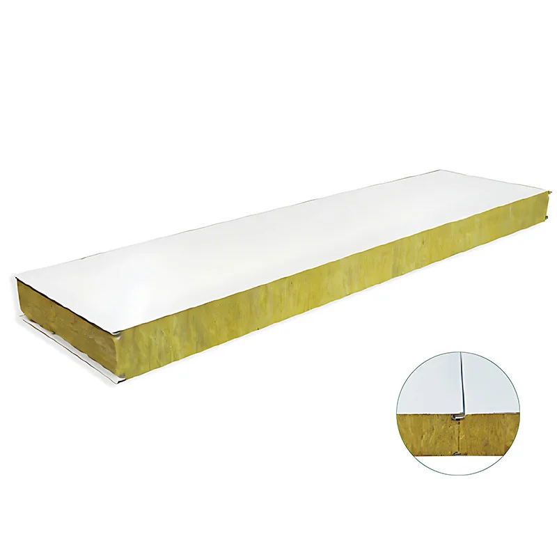 product beautiful and easy to install rock wool sandwich panels for workshops construction sites hotels for cold room use-2