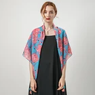 Shawl Hot Sale Flamingo Pattern Scarf 105cm Square Scarves Shawl For Women Stylish