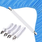 TeHong Hot Selling Adjustable Elastic Bed Sheet Cover Clips Band Holder Gripper Strap Fastener Clips Bed Connector Sheet