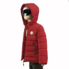Girls Winter Boys And Girls Fashion Simple Winter Hooded Cotton-padded Jacket Pink Red Blue Kids Wears