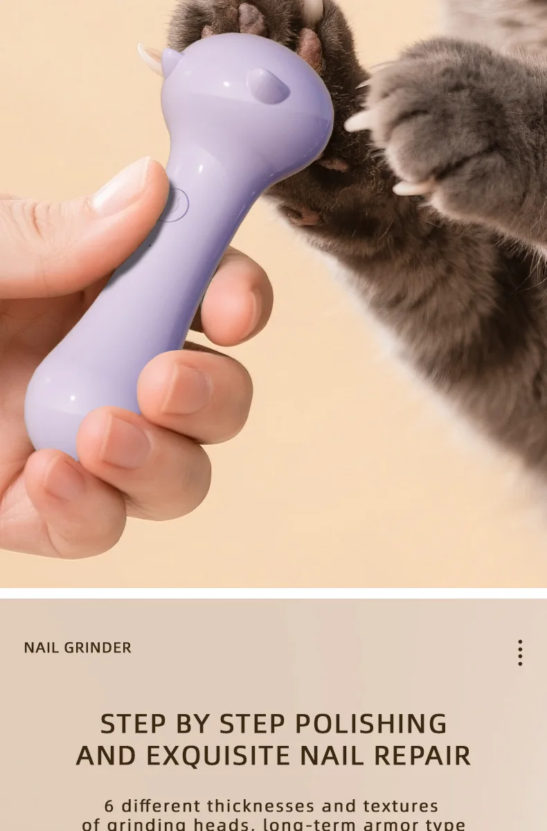 Wholesale New USB Rechargeable Pet Nail Grinder Safe to Use for Dogs and Cats Pet Supplies manufacture