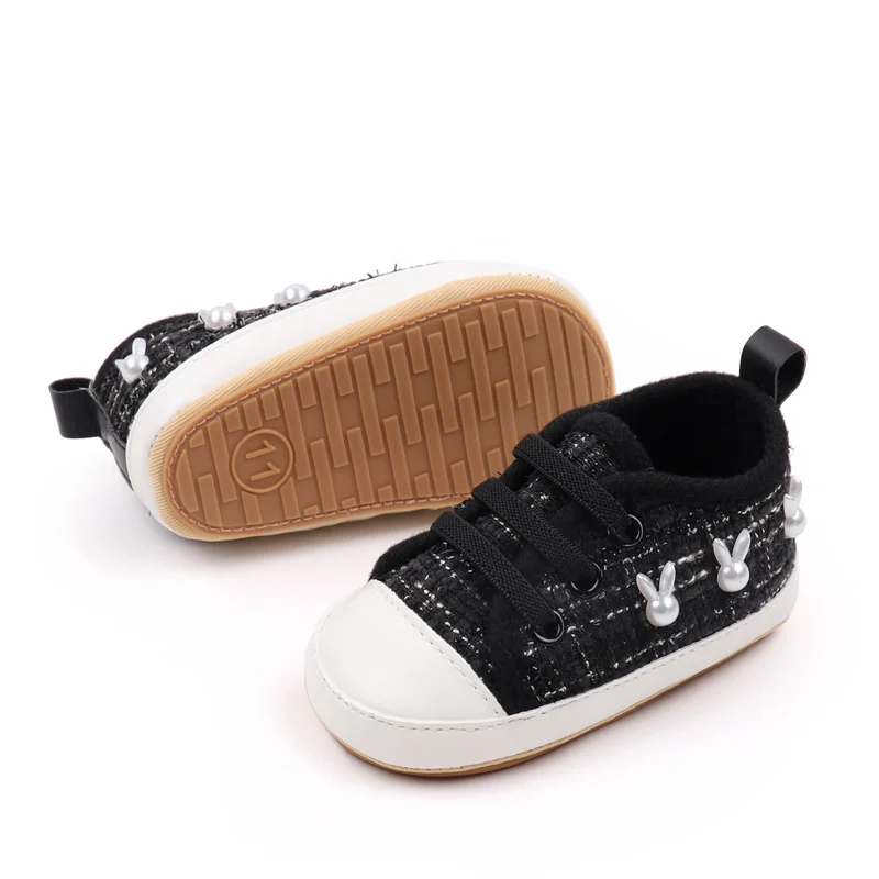 Baby Girl's Summer Spring/Autumn Casual Elastic Canvas Shoes Lightweight Breathable Anti-Slip Mary Jane Flats factory