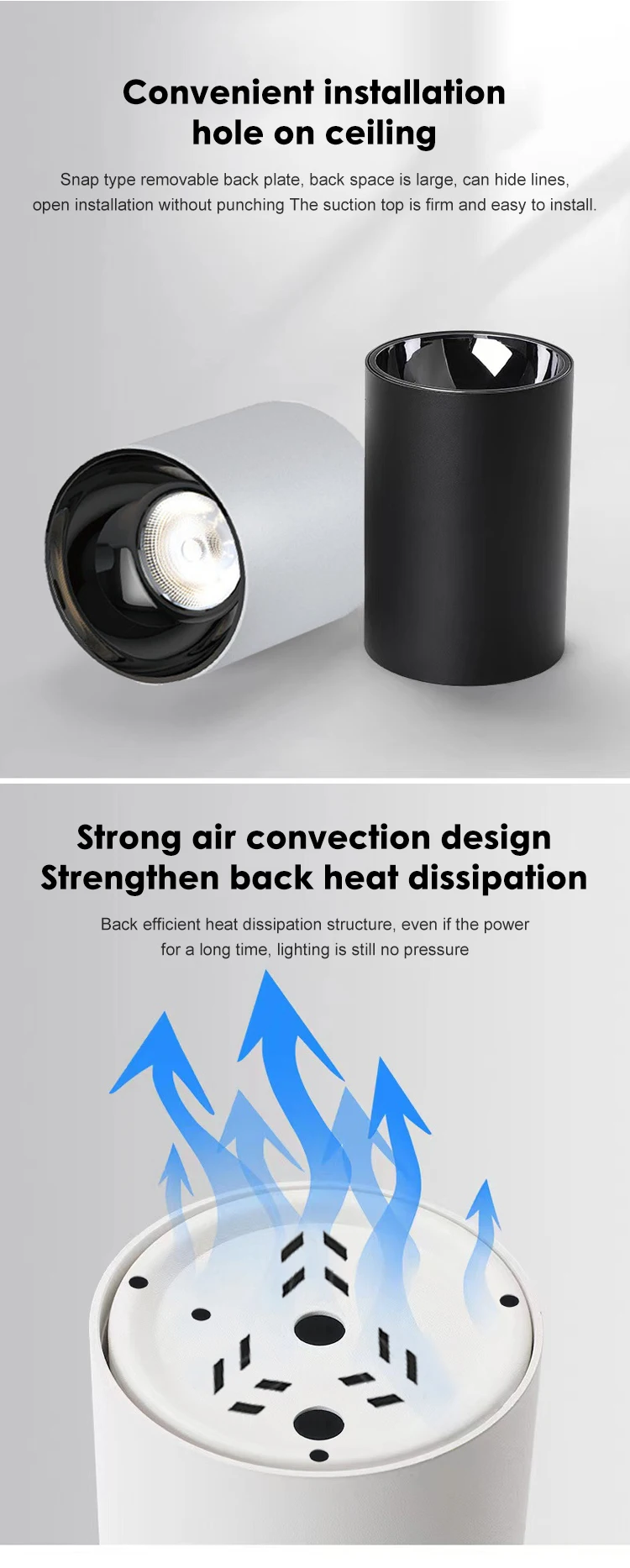 lc1073 high power engineer type round down led light 10w 15w 20w 30w aluminum surface mounted down light-4