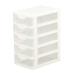 OWNSWING Plastic combination stationery file cabinet drawer type solid color storage cabinet multi-layer jewelrycontainer