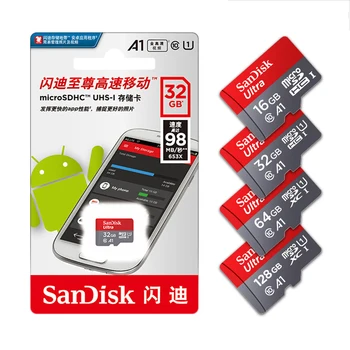 Wholesale Original SanDisk Micro 32GB 64GB MicroSDXC Flash TF / SD Cards A1 Ultra Class 10 Memory Card