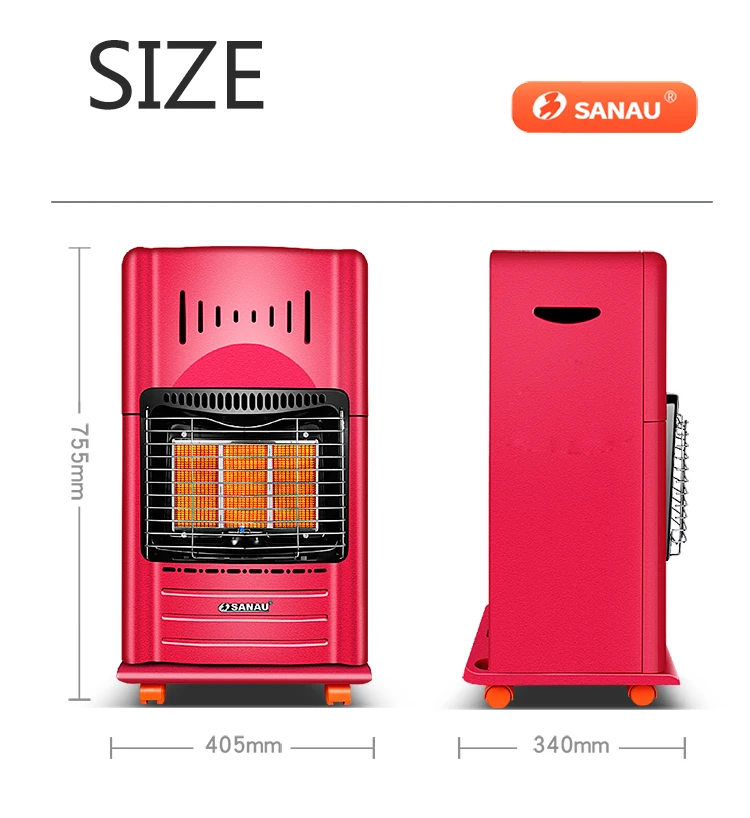 Gas Burner Indoor Heater, powder coated steel - detail 10