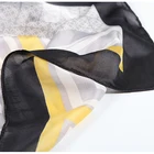 Silk Scarf Flower 2021 New Popular Silk Scarf New Silk Satin Flower Polka Dot Shawl Printing Stitching Scarf