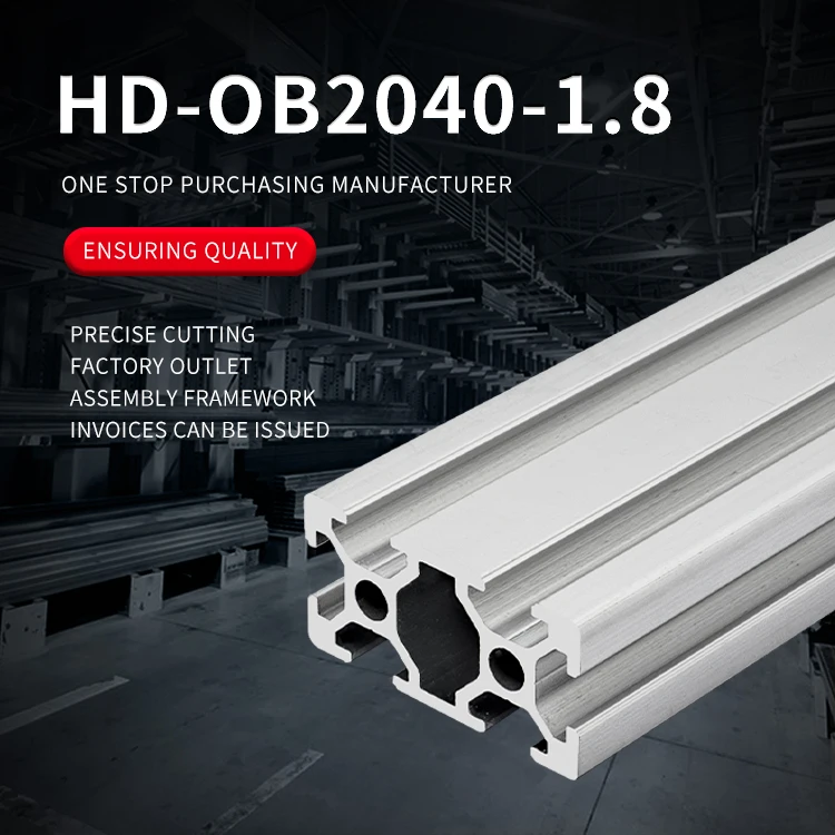Industrial Extruded Aluminum Profiles 2040 Assembly Line Workbench Equipment Aluminum Alloy Frame 2040 factory