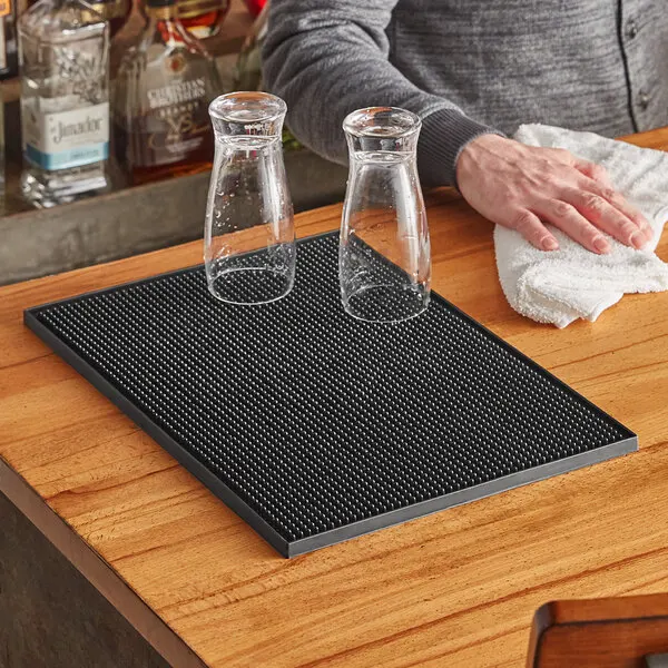 Bartender accessories anti slip custom color rubber beer mats pvc bar mat