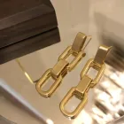 Gold Earring Drop Earrings Eico Fashion 2020 Long Simple Design Gold Chain Drop Earring For Women