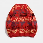 Sweater Men Custom Autumn And Winter Lazy Wind Loose Sweater Men Teddy Bear Jacquard Men Designer Sweater Logo