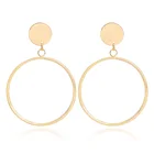 Hoop Earrings Fashion Big Round Spiral Circle Seed Rhinestone Hoop Earrings LXES06092