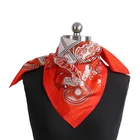 Red Scarf Scarfs Manufacture Red Silk Square Scarf Chinese Style Embroidered Silk Scarfs For Girls