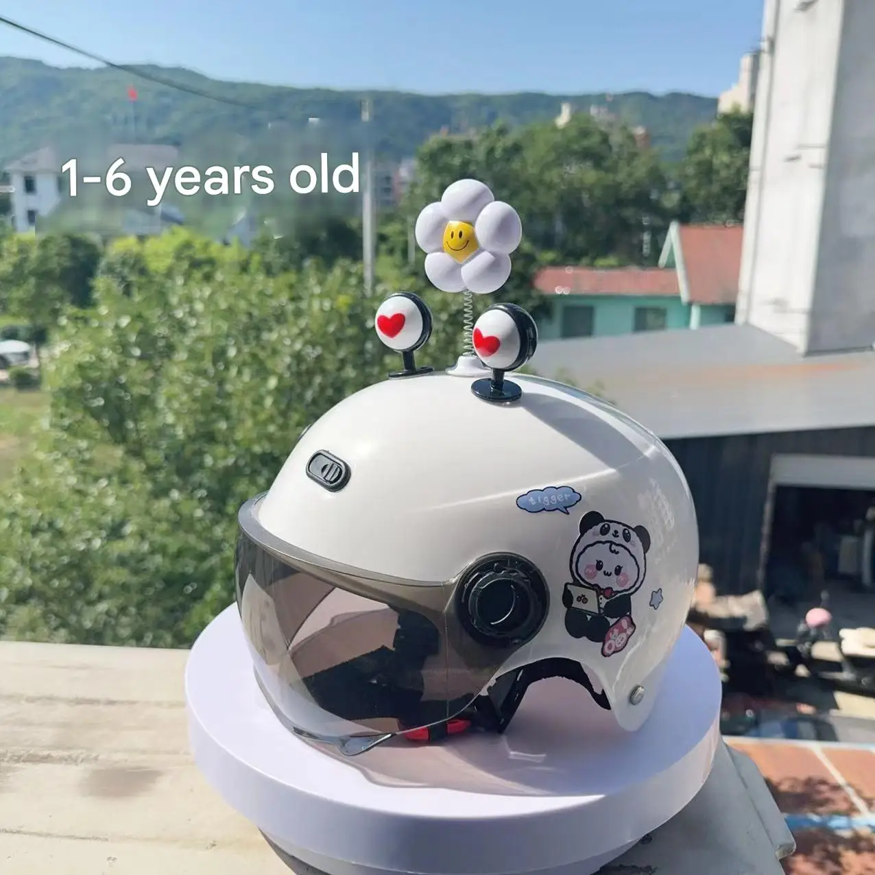 New Cute Trendy ABS Half Helmet for Kids Baby Toddler Boys & Girls Light Safety for Electric Vehicle & Motorcycle Use