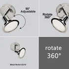Nickel Light Gu10 Spot Light Led Bulb Indoor Nickel 400lm Gu10 Led Small Spot Light Bulbs