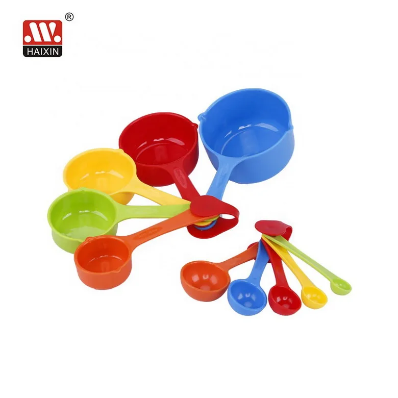 Wholesale customized micro suger coffee and tea measuring spoons sets plastic measuring scoop