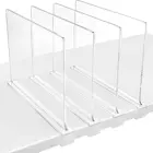 Clear Closets Shelf Dividers Cabinet Storage Rack Acrylic Plastic Closet Shelf Divider