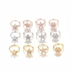 Star Ear New Arrival 2021 Crown Star Flower Design Zircon Nose Ring Tragus Ear Bone Piercing Earrings
