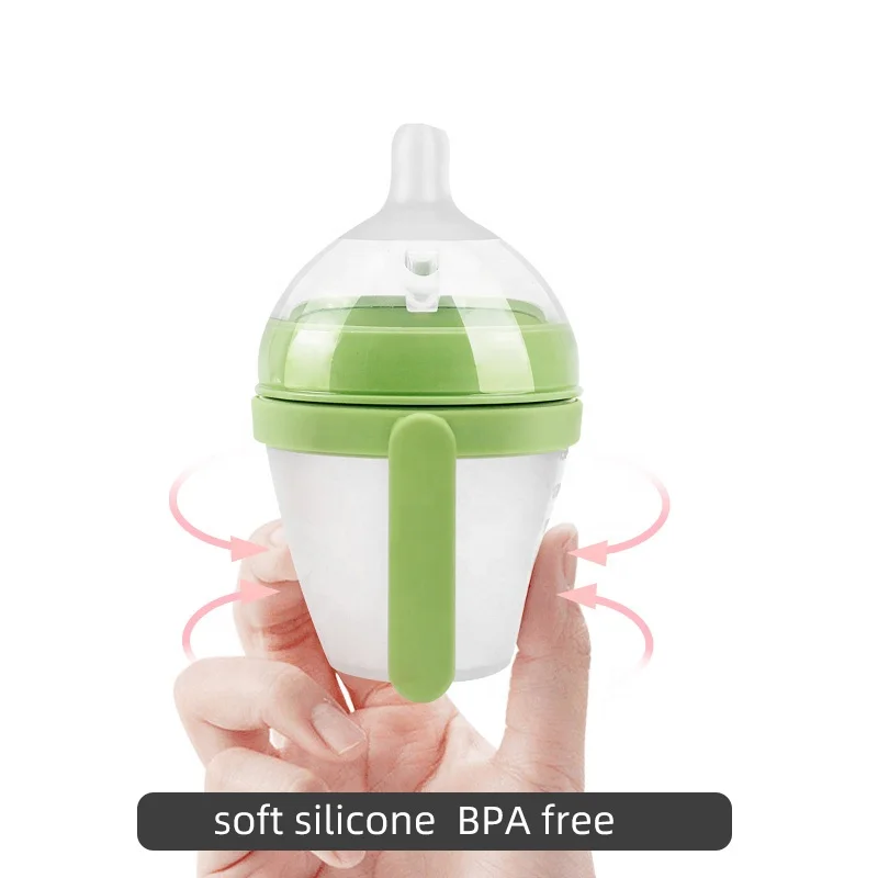 Wholesale Eco-Friendly Silicone Baby Feeding Bottle BPA Free anti colic baby bottle