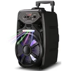 Factory Price 12 Inch 8 Inch Outdoor Portable Subwoofer Karaoke Party DJ Rechargeable Trolley Speaker/