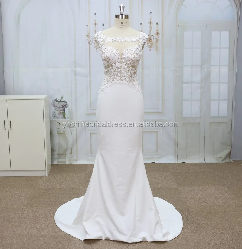 Crepe Fabric With Heavy Crystal Beads 