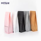 Logo Bag Custom Logo Recyclable Heat Seal Flat Bottom Pouch Coffee Bag Package With Valve