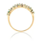 Gold Wedding Rings Designer Design Fireworks 18kt Gold Emeralds Wedding Rings Adjustable