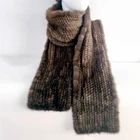 Mink Fashion Mink 100% Mink Fur Scarf The Choice Of Fashion Women Pure Handmade Warm Scarf Shawl