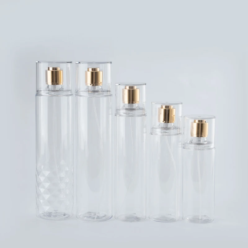 PET Plastic Bottle 250ml 200ml 100ml Medicine Infusion Spray Bottle Fine Mist Pump Eco Friendly Customizable Logo details