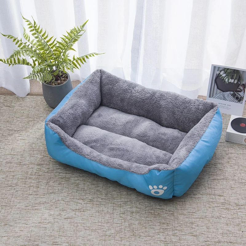 HUAYI 2024New wholesale manufacturer soft luxury plush grey black pet cushion round cat dog bed