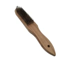 Hard Wood Handle Black Wire Metal Brush Polish Brush For Cleaning