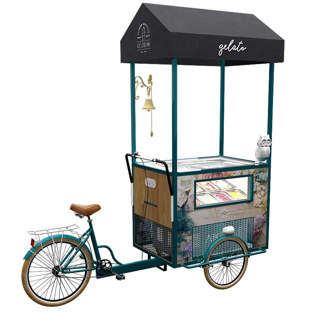 electric ice cream serving tricycle