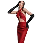 Gown D8234#2021 New Cross-necked Halter Dress Sexy And Stylish Evening Gown